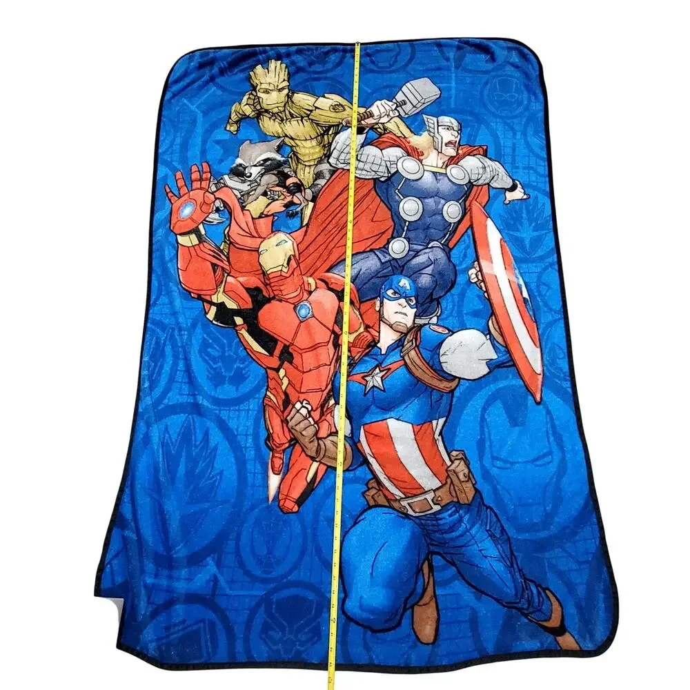 Marvel Avenger Fleece Blanket Iron Man Captain America 63